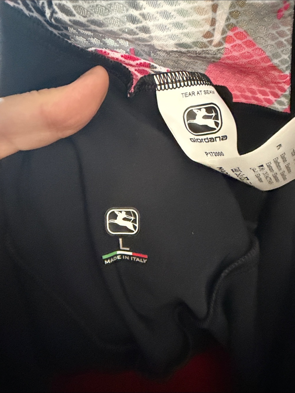 Women's Black Cycling Bib Shorts with Pink Accent - Picture 3 of 7
